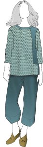 VF241-11 Saint Grid - Seafoam Honeycomb Knit Fabric