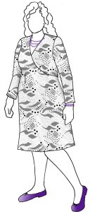 VF241-39 Cards Intrigue - Black and White Abstract Textured Double-knit Fabric