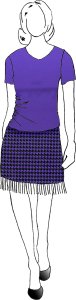 VF252-09 Chaga Regal - Purple Lightweight Supple Ponte Knit Fabric