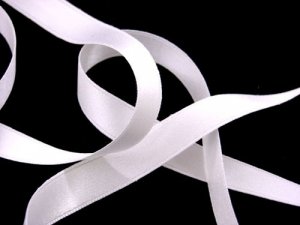Wholesale Silk Satin Ribbon 1/2" White