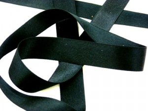 Wholesale Silk Satin Ribbon 5/8" Black