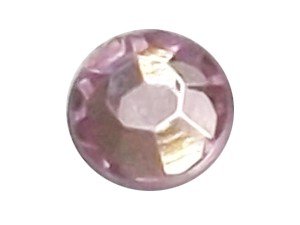 Wholesale Acrylic Jewels - Light Rose Glue-On Gemstone - Size 40 Round, 9mm - 144 jewels, 1 gross