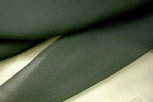 Stretch Silk Double Georgette Fabric - Black