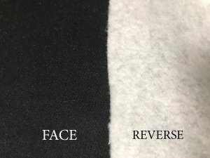 Drake Sweatshirt Fleece - Black and White Cotton Blend Fabric from Telio & Cie