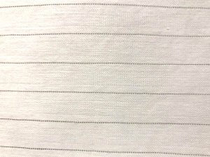 VF214-39 Pickford Stripe - Italian Cream Stretch Linen-Cotton Blend Fabric To Be Cut Cross-Grain