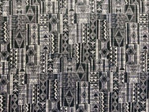 VF215-36 Vulcan Piastrelle - Combed Cotton Shirting Fabric with Geometric Shades of Grey by Tori Richards