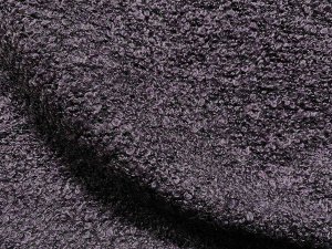 VF216-01 Dasher Boucle - Plum on Black Poly-Acrylic-Wool Curly Cue Knit Fabric from Telio