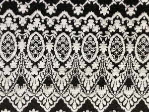 VF216-23 Comet Alpine - Black and White Textured Sweater Knit Fabric