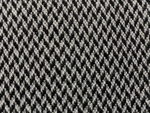 VF216-31 Donner Shimmer - Silver and Black Italian Double Knit Fabric