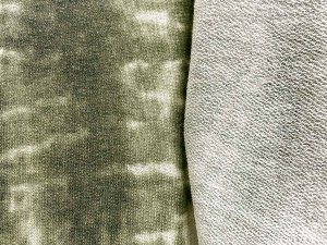 VF216-37 Blitzen Moss - Pale Green Tie Die Lightweight French Terry Knit Fabric