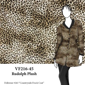 VF216-45 Rudolph Plush - Animal Print Cotton Velveteen Fabric