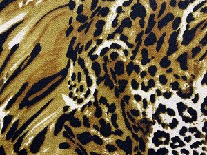 VF216-46 Rudolph Wildcat - Animal Print Liverpool Crepe Knit Fabric