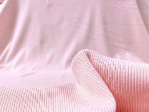 VF221-11 Lore Seconda - Pink Cotton 2x1 Rib Knit Fabric