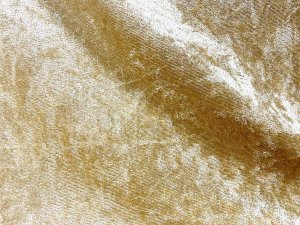 VF221-25 Royale Crush - Gold Crushed Stretch Velvet Fabric