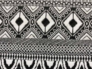 VF221-44 Lucy Alpine - Black and White Textured Sweater Knit Fabric