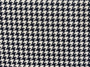 VF222-03 Origin Eastwick - Beige and Black Heavy Cotton Knit Fabric with Houndstooth Print