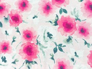 VF222-08 Tyros Blossom - Wide Soft Lightweight Floral Rayon Jersey Knit Fabric