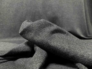 VF222-33 Identity Charcoal - Dark Heather Grey Rayon Double Jersey Knit fabric