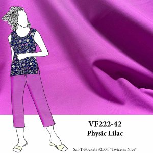 VF222-42 Physic Lilac - Orchid Poly-Cotton Stretch Twill Fabric