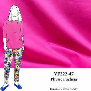 VF222-47 Physic Fuchsia - Hot Pink Ponte di Roma Double Knit Fabric
