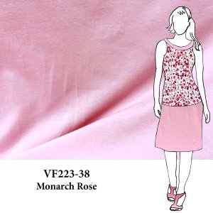 VF223-38 Monarch Rose - Light Pink Soft Cotton Knit Fabric