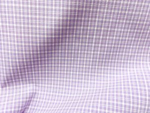 VF223-43 Monarch Micro - Lavender and Ivory Mini Plaid Cotton Batiste Shirting Fabric