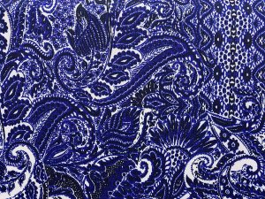 VF224-36 Euro Paisley - Polyester Venice Knit Fabric with Border