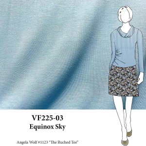 VF225-03 Equinox Sky - Blue Modal Rayon Knit Fabric