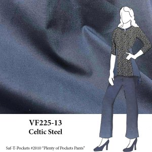 VF225-13 Celtic Steel - Grey-Blue Poly-Cotton Broadcloth Fabric