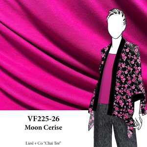 VF225-26 Moon Cerise - Dark Fuchsia Double-Brushed ITY Fabric
