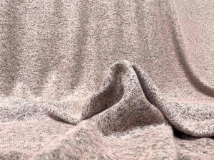 VF225-33 Ohigan Comfy - Pale Rose and Grey Heathered Sweater Knit Fabric