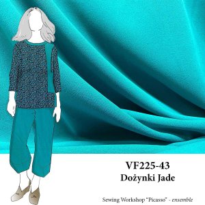 VF225-43 Dożynki Jade - Techno Crepe Stretch Knit Fabric