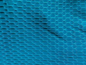 VF225-46 Dożynki Teal - Honeycomb Textured Knit Fabric