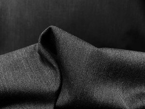 VF226-06 Nog Graphite - Dark Gray Wool Fabric with Twill Face and Worsted Flannel Reverse