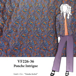 VF226-36 Ponche Intrigue - Italian Iridescent Shimmer Stretch Reversible Fabric