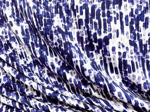 VF231-43 Intrigue Streaks - Navy and Pale Lilac Abstract Print Extra Wide Rayon Jersey Knit Fabric