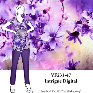 VF231-47 Intrigue Digital - Double Brushed ITY Floral Print Fabric