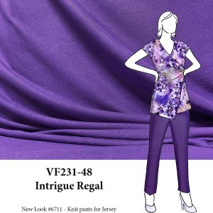 VF231-48 Intrigue Regal - Rich Purple Extra Wide Rayon Jersey Knit Fabric