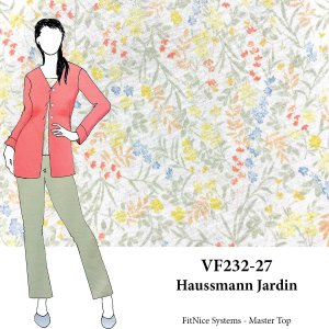 VF232-27 Haussmann Jardin - Pale Floral Cotton-Rayon Blend Extra Wide Jersey Knit Fabric