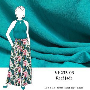 VF233-03 Reef Jade - Medium Weight Cotton Gauze Fabric