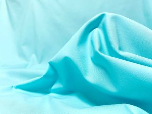 VF233-30 Import Aqua - Blue Stretch Poly-Cotton Micro-twill Fabric