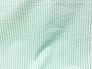 VF233-34 Bane Seersucker - Mint and White Textured Cotton Fabric