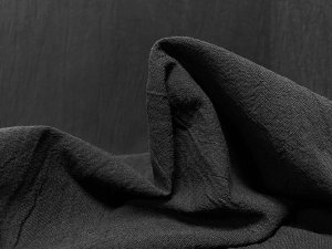 VF233-48 Climate Noire - Black Medium Weight Cotton Kolkata Gauze Fabric