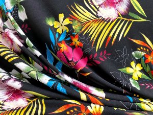 VF234-15 Flavor Fantástica - Dynamic Tropical Floral ITY Knit Print Fabric