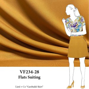 VF234-28 Flats Suiting - Antique Gold Felix Stretch-Woven Gabardine Fabric