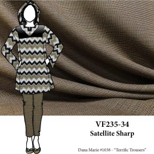 VF235-34 Satellite Sharp - Handsome Wool Tweed Fabric