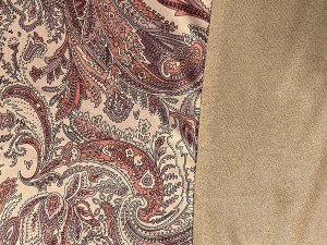 VF236-02 Giving Imposter - Tan and Sienna Suede Knit Fabric