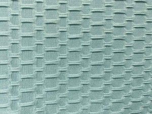 VF241-11 Saint Grid - Seafoam Honeycomb Knit Fabric