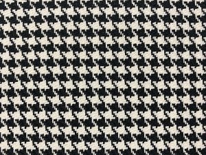 VF241-41 Cards Classique - Black and White Yarn-woven Strech Cotton Houndstooth Fabric