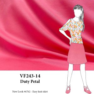VF243-14 Duty Petal - Pink Classic Ponte de Roma Knit Fabric